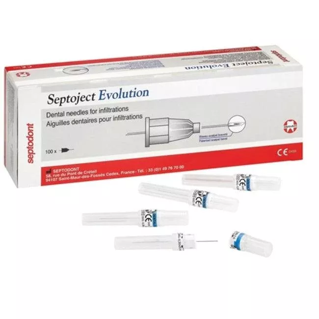 Septoject Evolution 30 Gauge X-Short 9 mm Intraligamantry Injections Disposable
