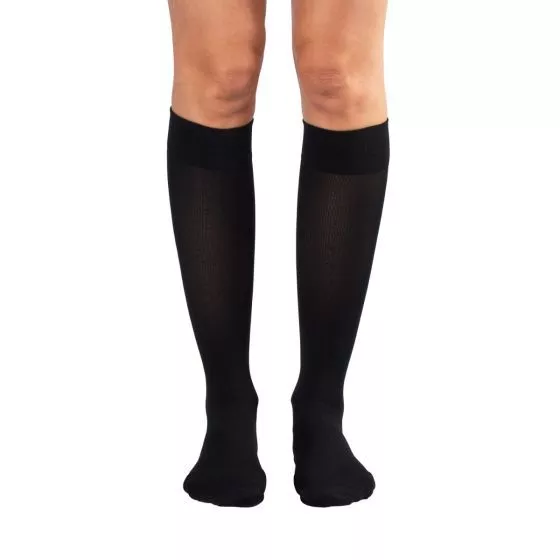 Shape To Fit Micro-Nylon Casual Trouser 10-15 mmHg Compression Socks, Closed Toe