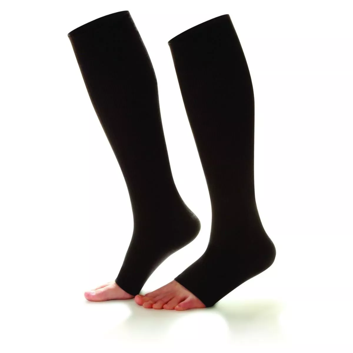 Shape To Fit Open Toe Compression Socks, 15-20 mmHg