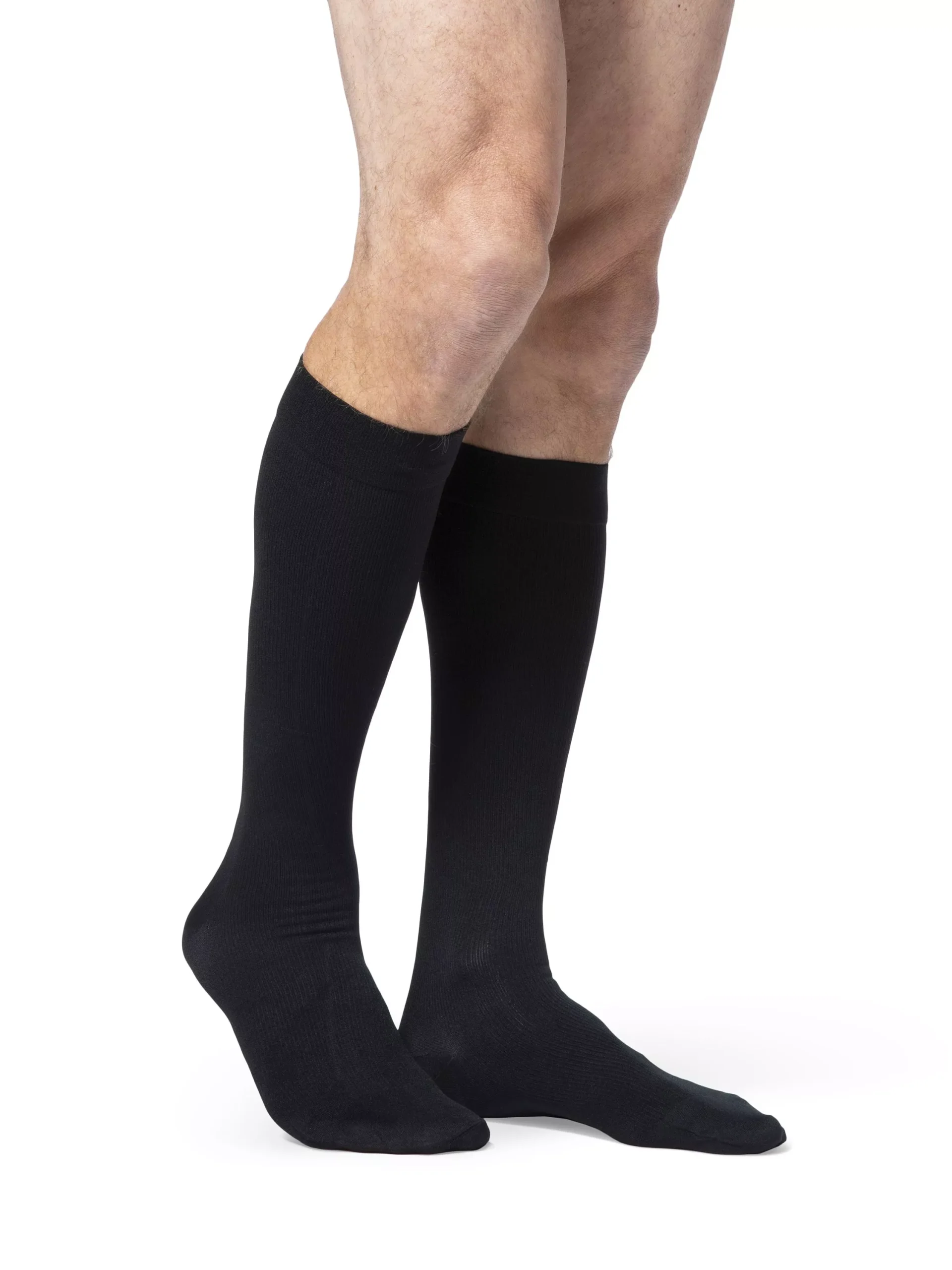 Sigvaris 922C Access Series Men's Knee High Closed Toe 20-30 mmHg Compression Socks, Black