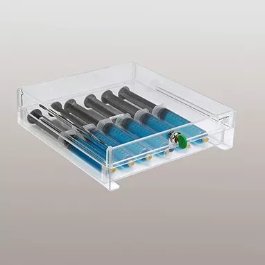 Slim Acrylic Refrigerator Box, Key Lock H-3722-15679