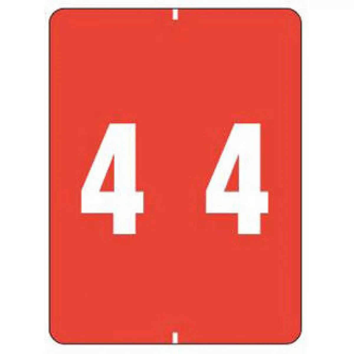 Smead Compatible Dtxl Color Code Label Numeric "4" 1 1/2" X 2" Orange Permanent 500 Per Roll