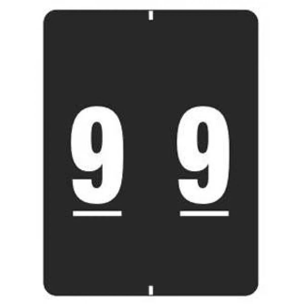 Smead Compatible Dtxl Color Code Label Numeric "9" 1 1/2" X 2" Black Permanent 500 Per Roll