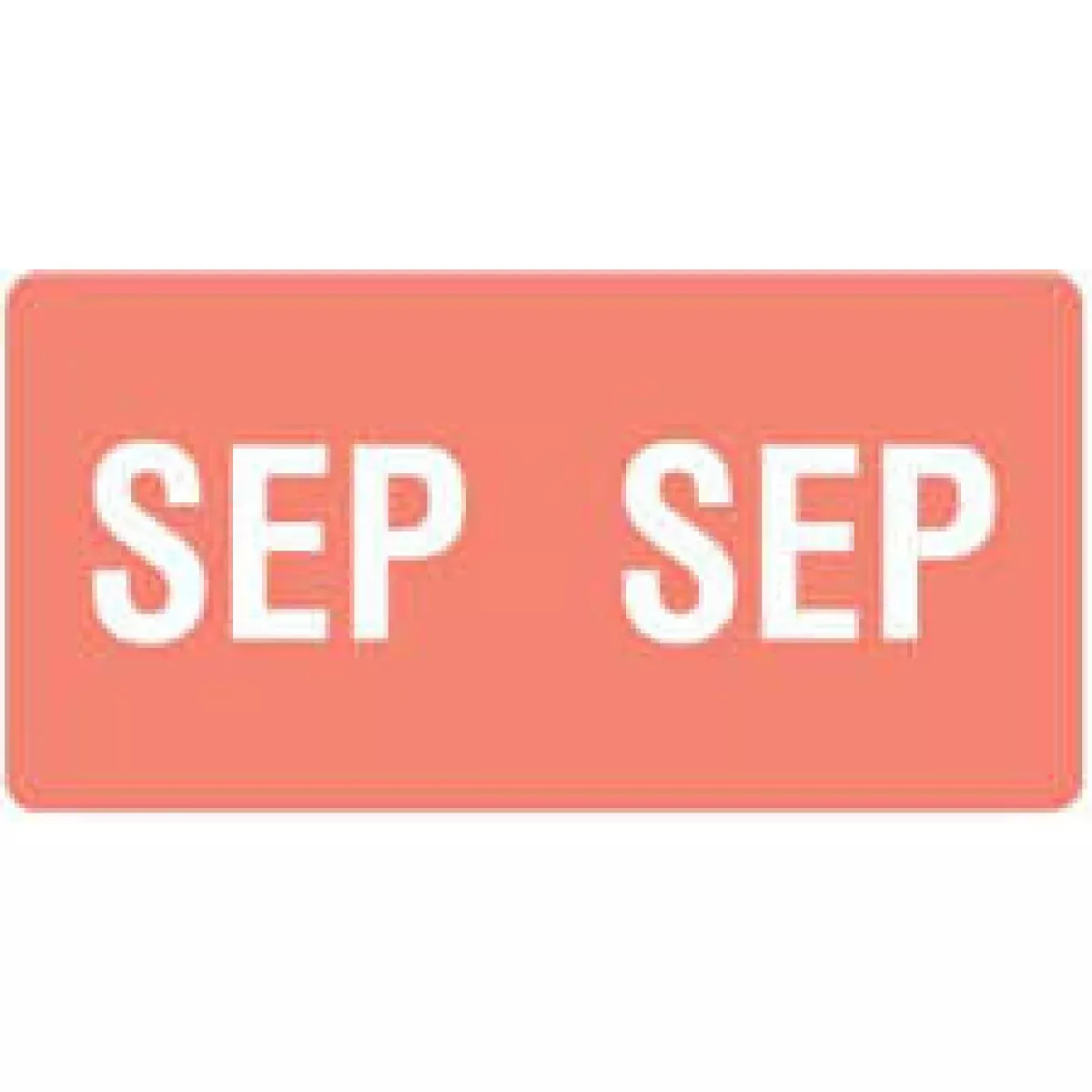 Smead Compatible Ets Color Code Label Month "Sep" 1" X 1/2" Pink Permanent 250 Per Pack