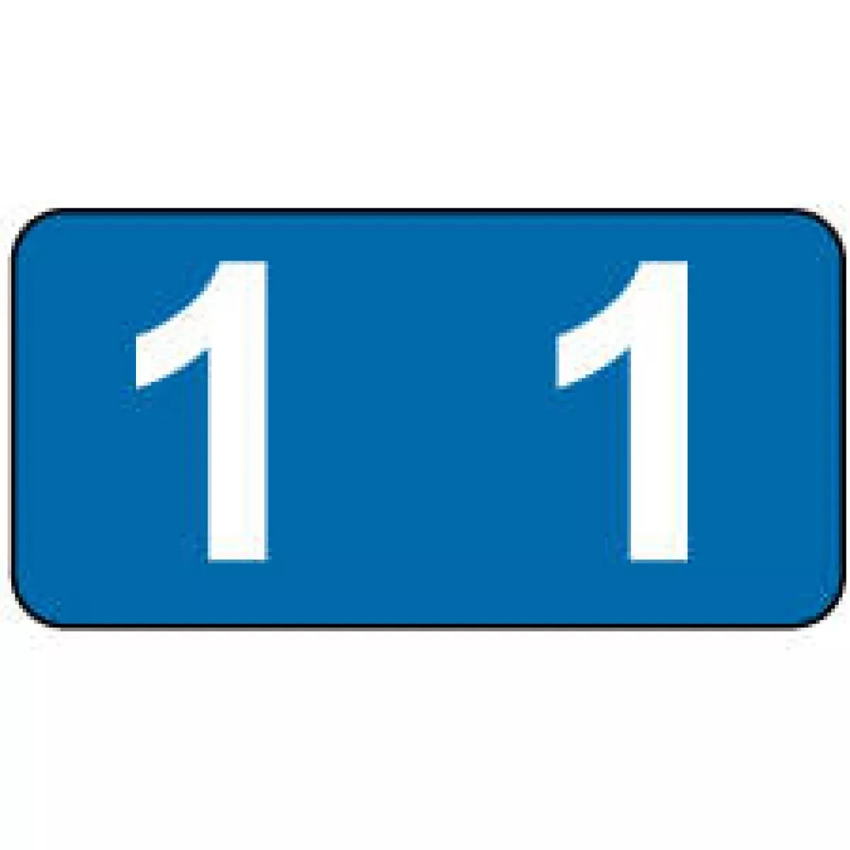 Smead Compatible Etsn Color Code Label Numeric "1" 1/2" X 1" Blue Permanent 250 Per Pack