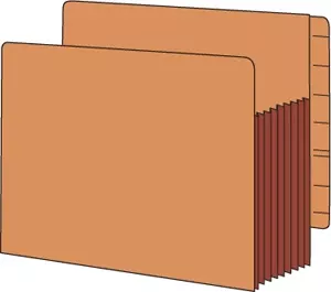Smead End Tab Pocket Redrope Brown Tyvek Gusset 5 1/4" Expansion 12 3/4" X 9 1/2" 10 Per Box
