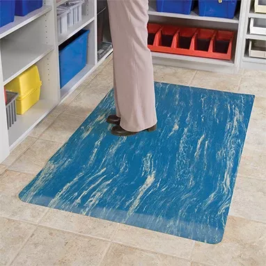 Smooth Anti-Fatigue Mat, Blue, 5 x 3 H-5284-16937