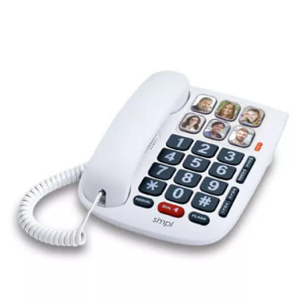 SMPL Amplified Hands-Free Dialing Photo Phone