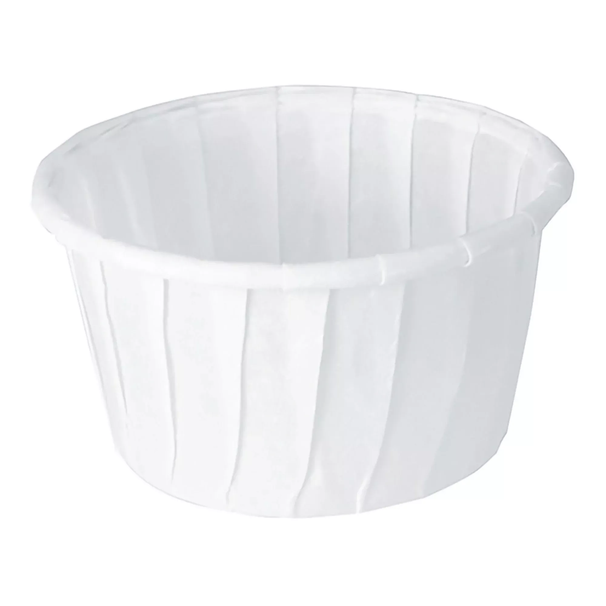 Solo Paper Souffle Cup, White, 1.25-ounce capacity