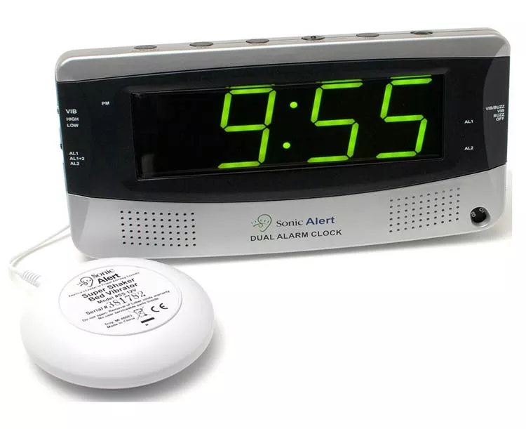 Sonic Bomb Dual Alarm Clock With Super Shaker