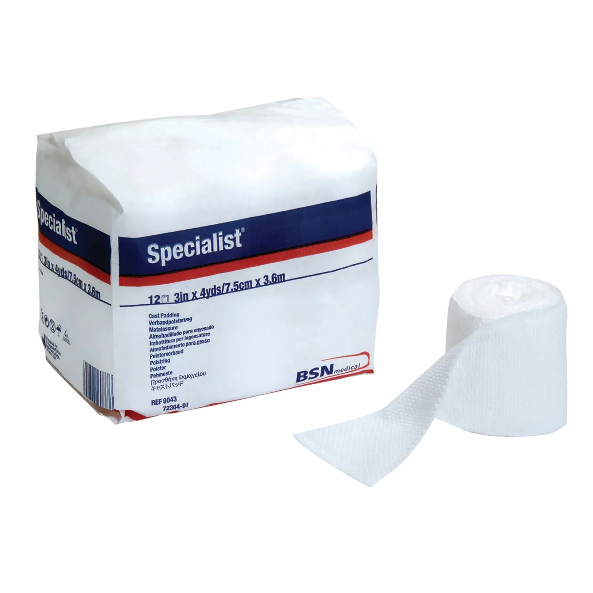 Specialist Cast Padding, Cotton / Rayon, Undercast, White, 4 in. x 4 yd., 72/CS