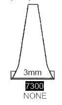 Specline Ortec Ear Speculum Tip - 3mm, Disposable