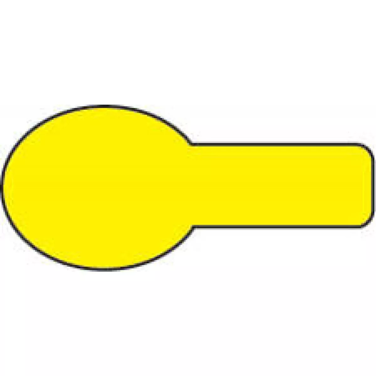 Spee-D-Tag Flags & Tags Mini Solid Fluorescent Yellow Removable 5/16"X3/4" 500 Per Pack