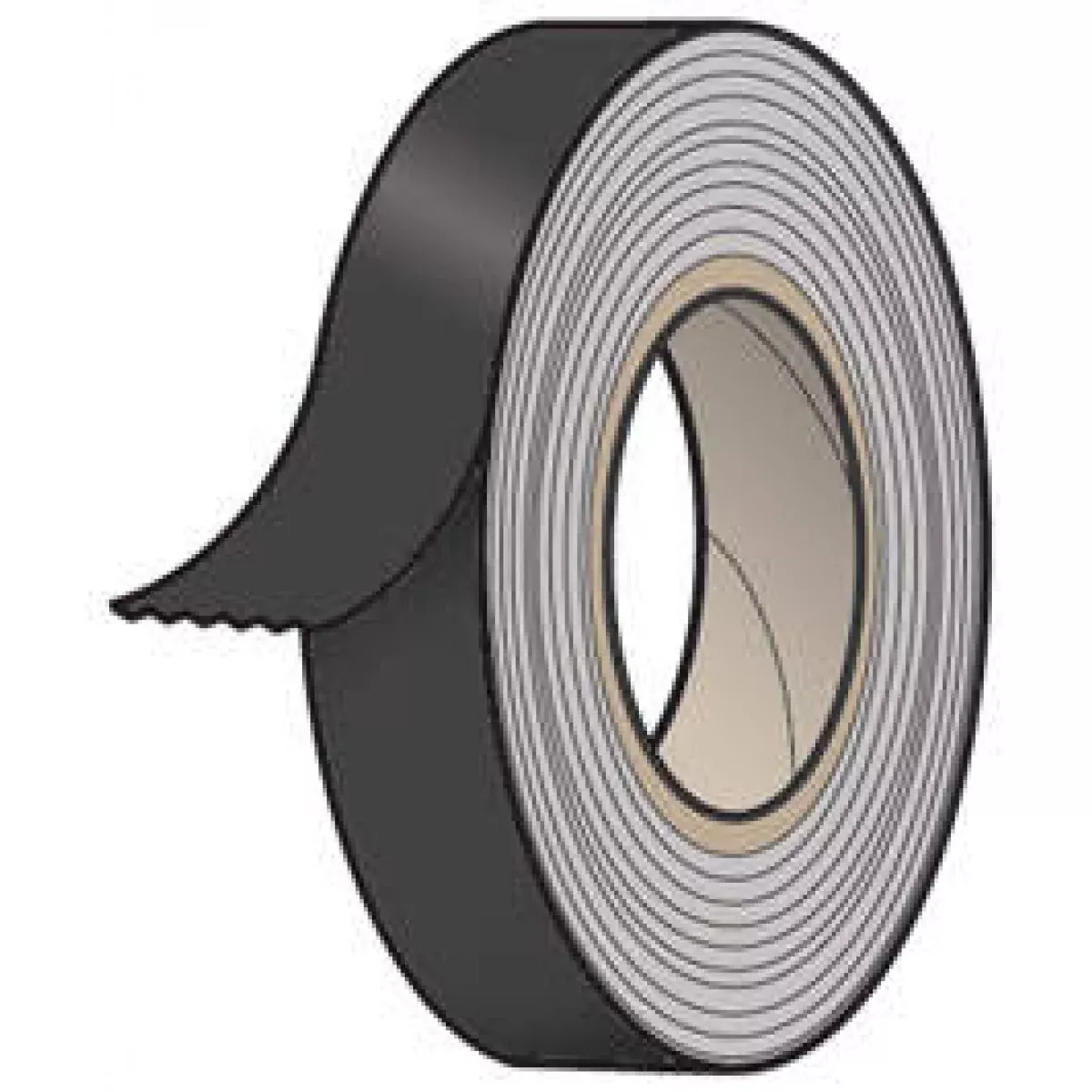 Spee-D-Tape Color Code Removable Tape 1/2" X 500" Per Roll - Black