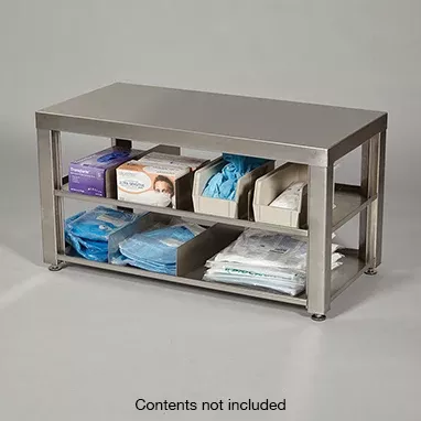 Stainless Steel Bench w/ Storage H-19546-15133