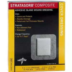 Stratasorb Composite Island Dressing 4" x 4"