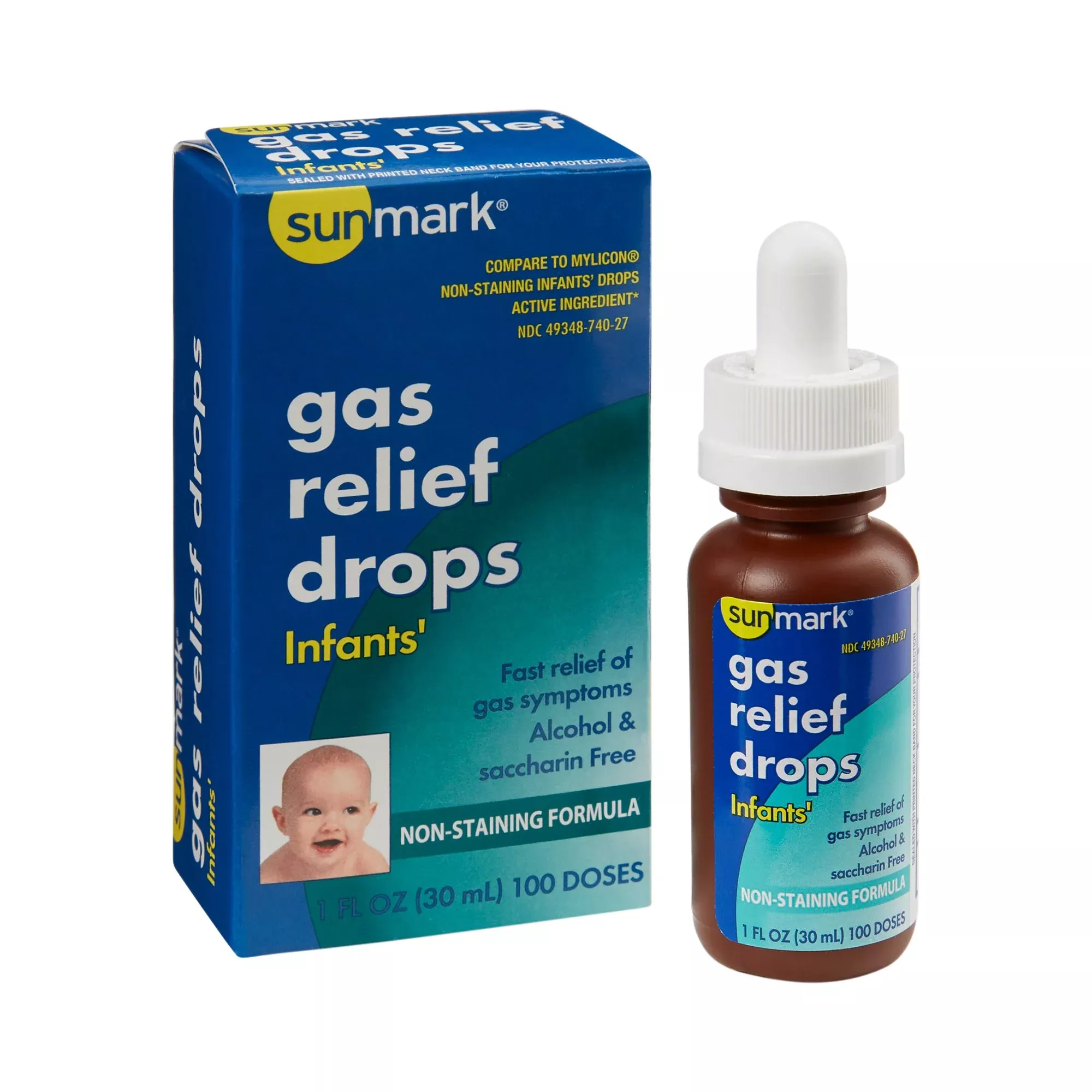sunmark Simethicone Infant Gas Relief, 1-ounce dropper bottle