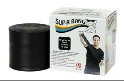 Sup-R Band Exercise Resistance Band, Black, 5 Inch x 50 Yard