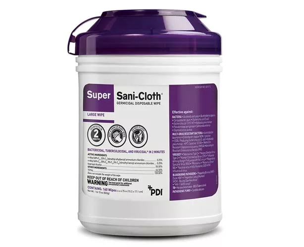 Super Sani-Cloth Germicidal Disposable Wipes, Each