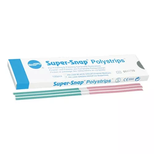 Super-Snap Polystrip, Green/ Red, Fine/ Super Fine, 100/pk