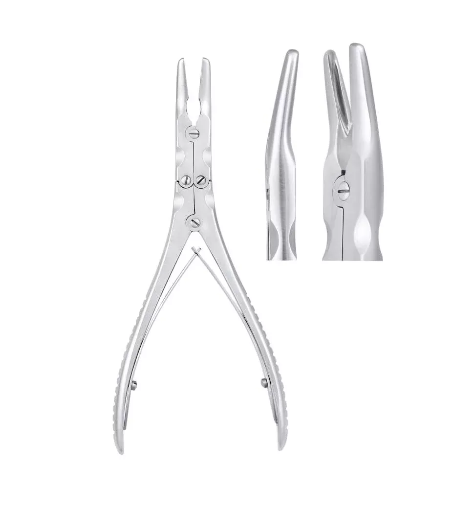 SurgiMac Beyer Bone Rongeur Double Action Hinged. 15 degrees. 18mm/3mm, 7"