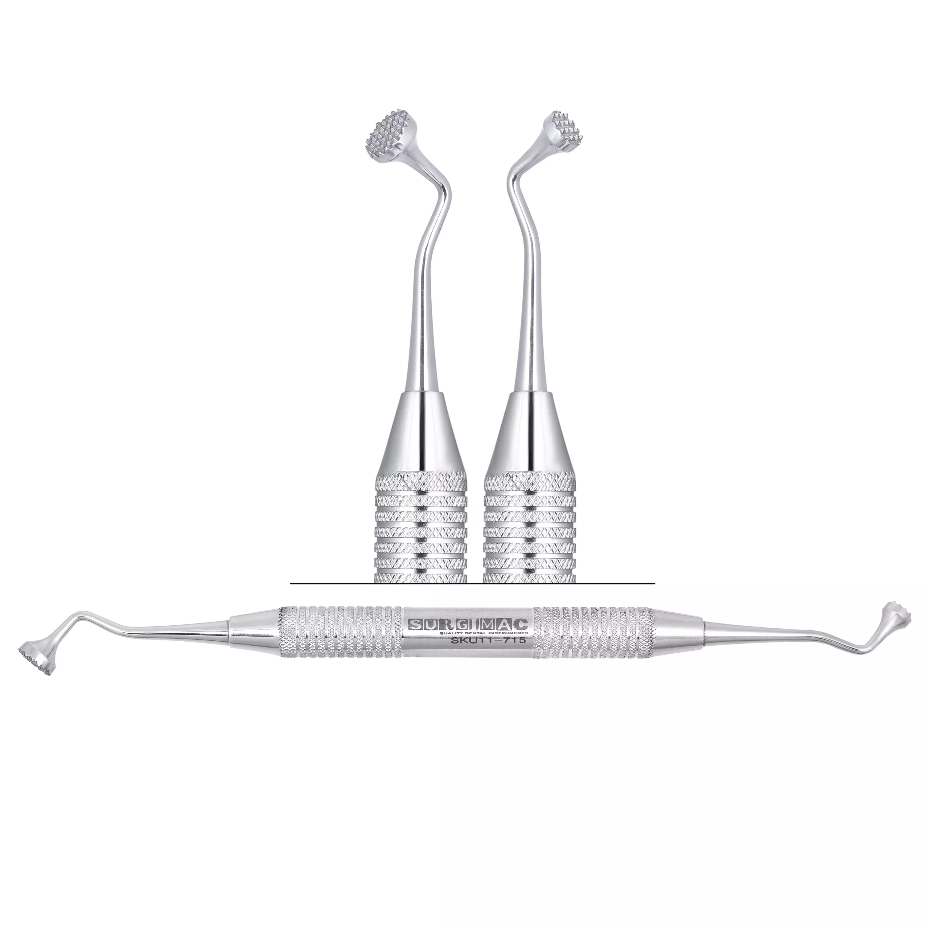 SurgiMac Bone packer, 6 & 8mm, Serrated Ends. Used for Bone Grafting, 1/pk.