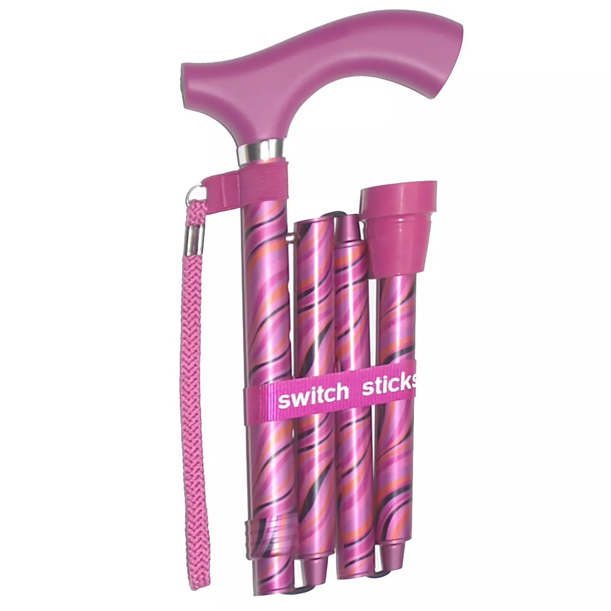 Switch Sticks Folding Cane, Tango Print, 32 to 37 Inch Height