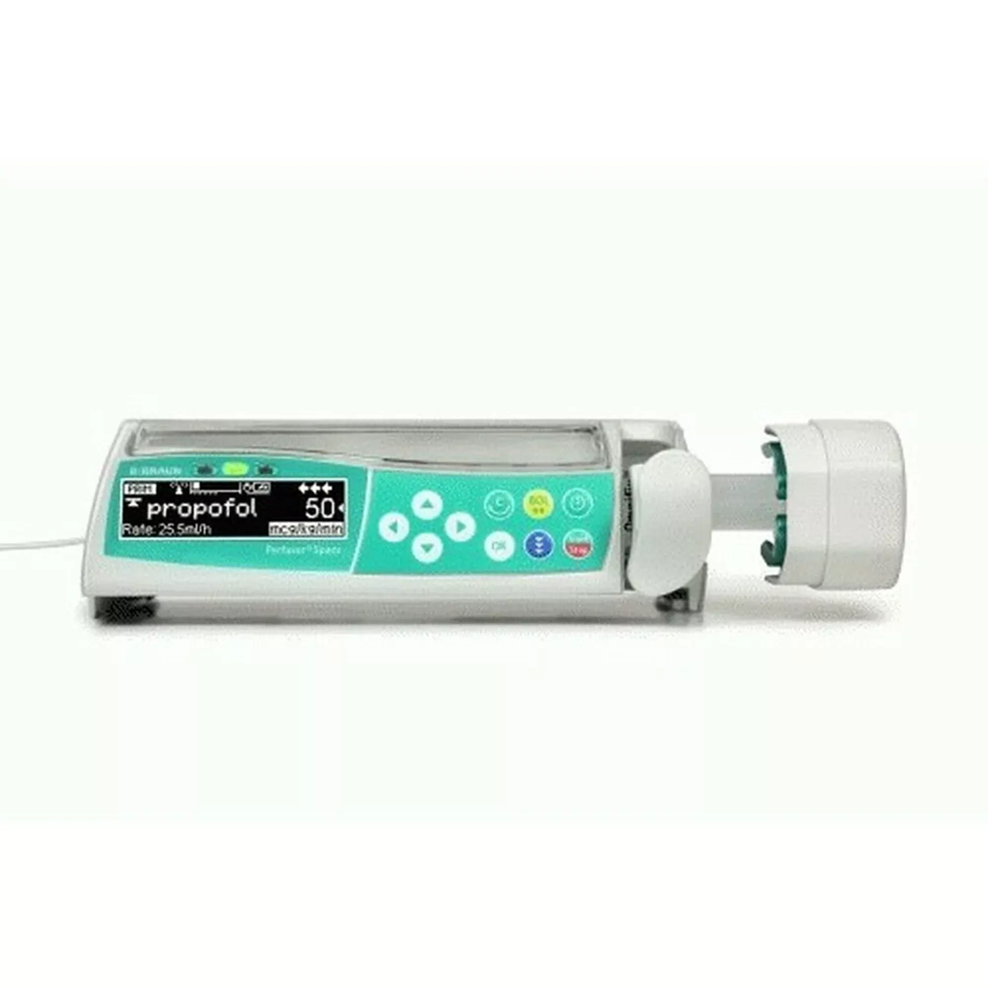 Syringe Infusion Pump Perfusor Space PCA Ni-MH, Lithium Ion Battery NonWireless 3 to 60 mL Syringe 0.01 to 99.99 mL/h in stages from 0.01 mL/h100.0 – 999.9 mL/h in stages from 0.1 mL/h