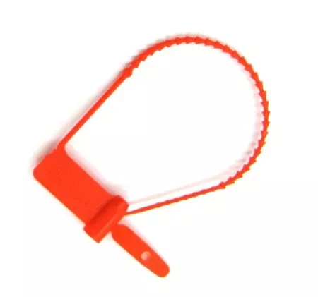 Tamper Evident Seal Cynch-Loks Numbered Red Plastic 6 Inch