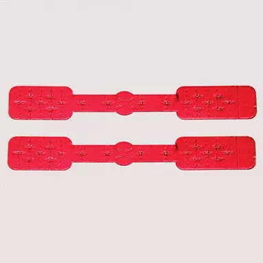 Tamper-Evident Syringe Seals, Blank, Foil, 3-1/2" H-7869R-20370