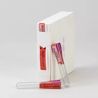 Tamper-Evident Test Tube Seals, Numbered, Barcoded H-7963R-16561