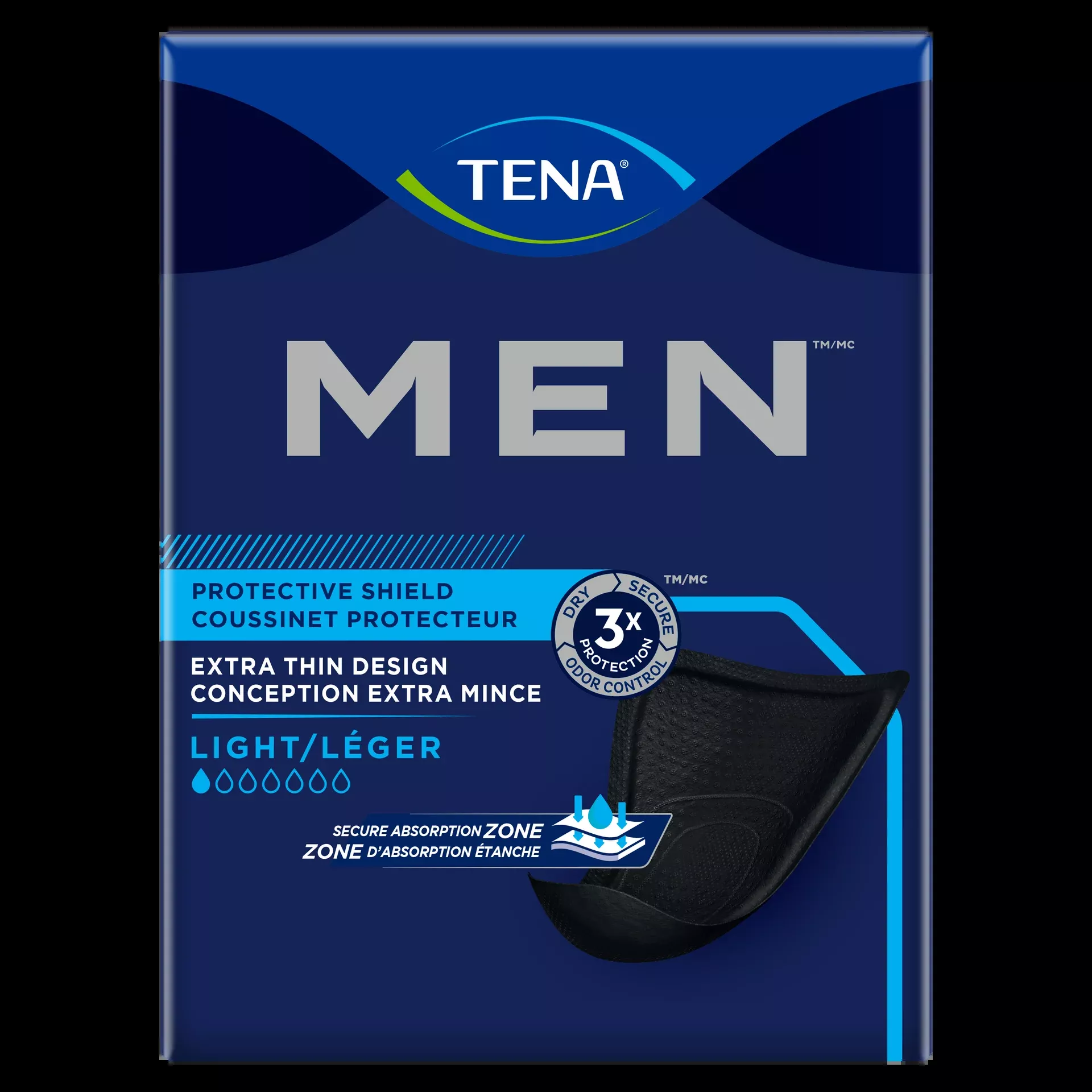 TENA Men Light Incontinence Protective Shield, Level 1 - 57173