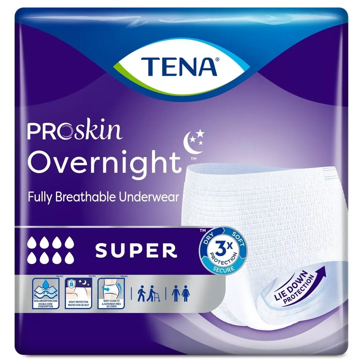 Tena Overnight Super Absorbent Underwear