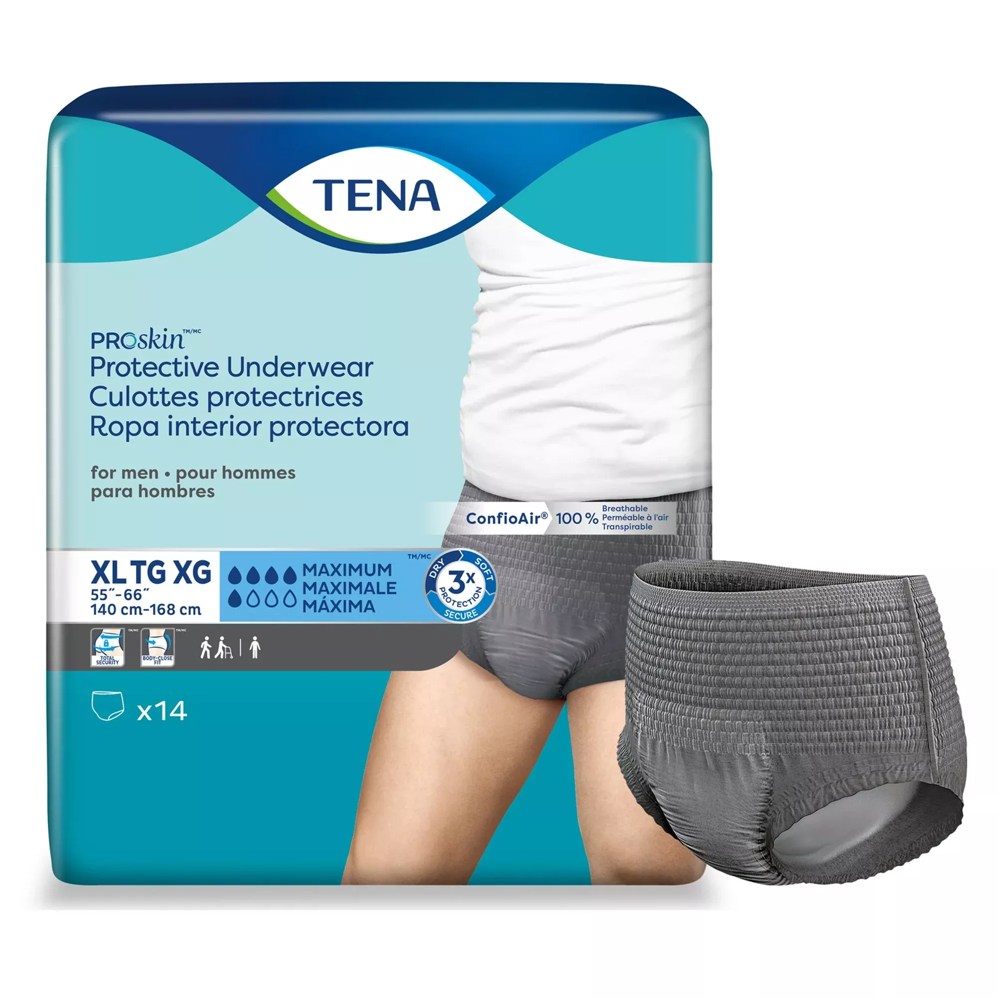 Tena ProSkin™ Maximum Absorbent Underwear for Men, Extra Large