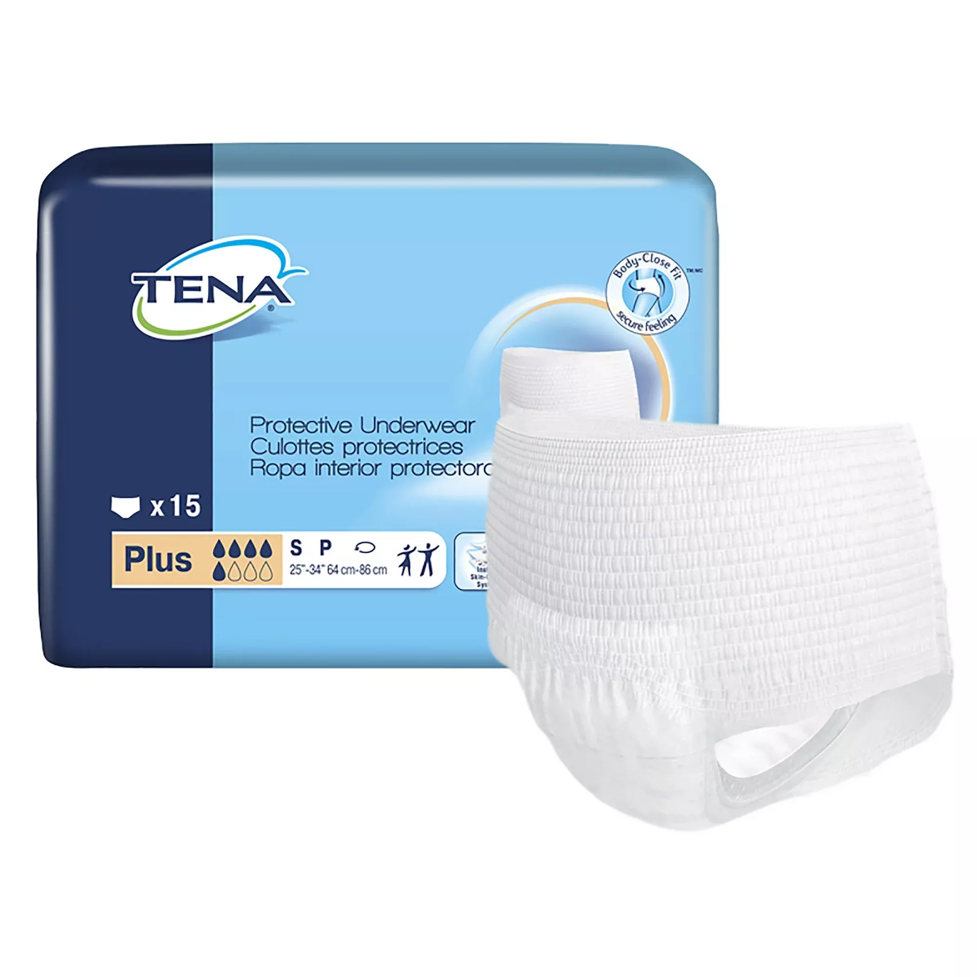 Tena ProSkin™ Plus Fully Breathable Absorbent Underwear, Small