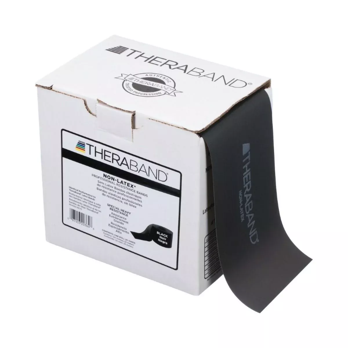 TheraBand Exercise Resistance Band, Black, 6 Inch x 25 Yard