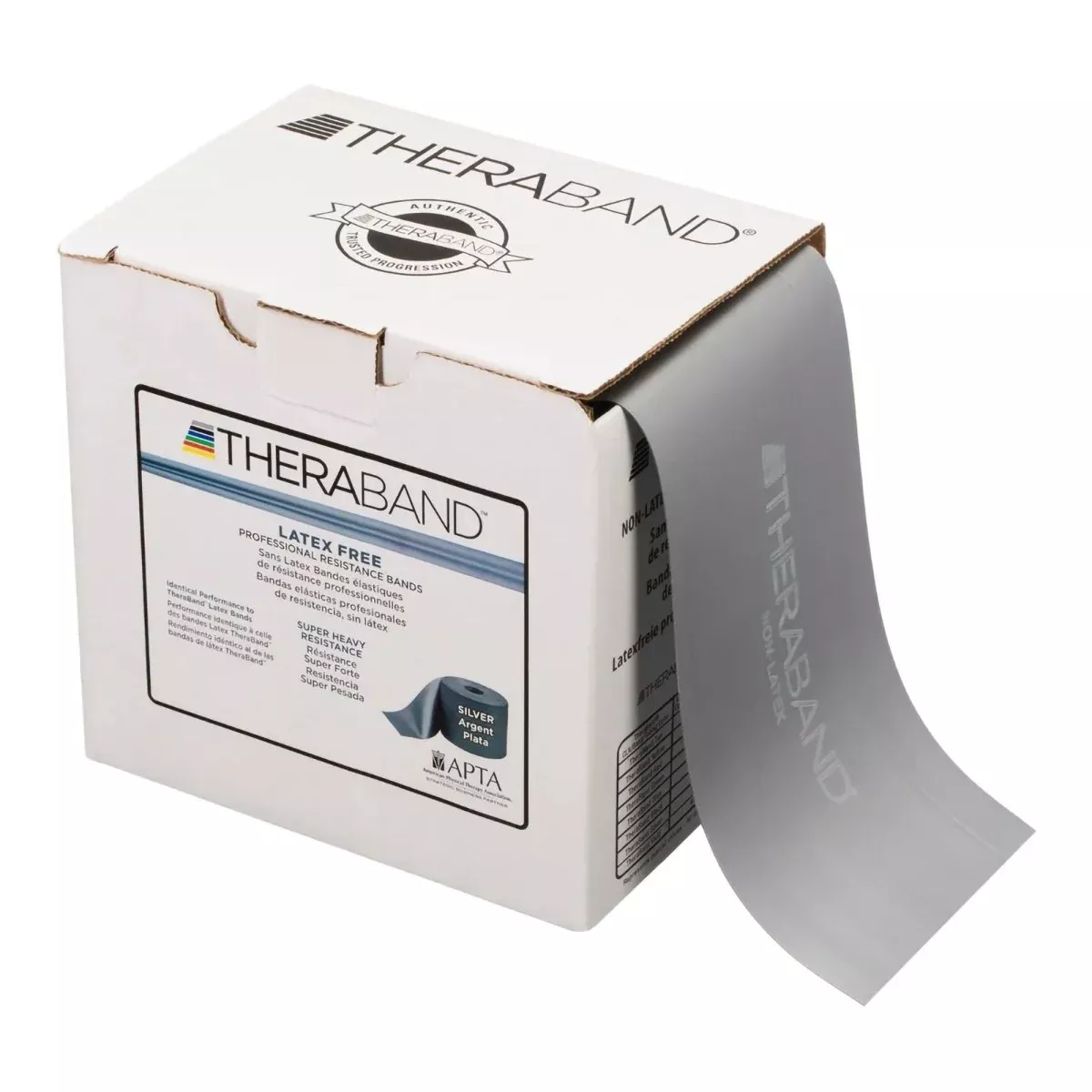 TheraBand Exercise Resistance Band, Silver, 6 Inch x 50 Yard