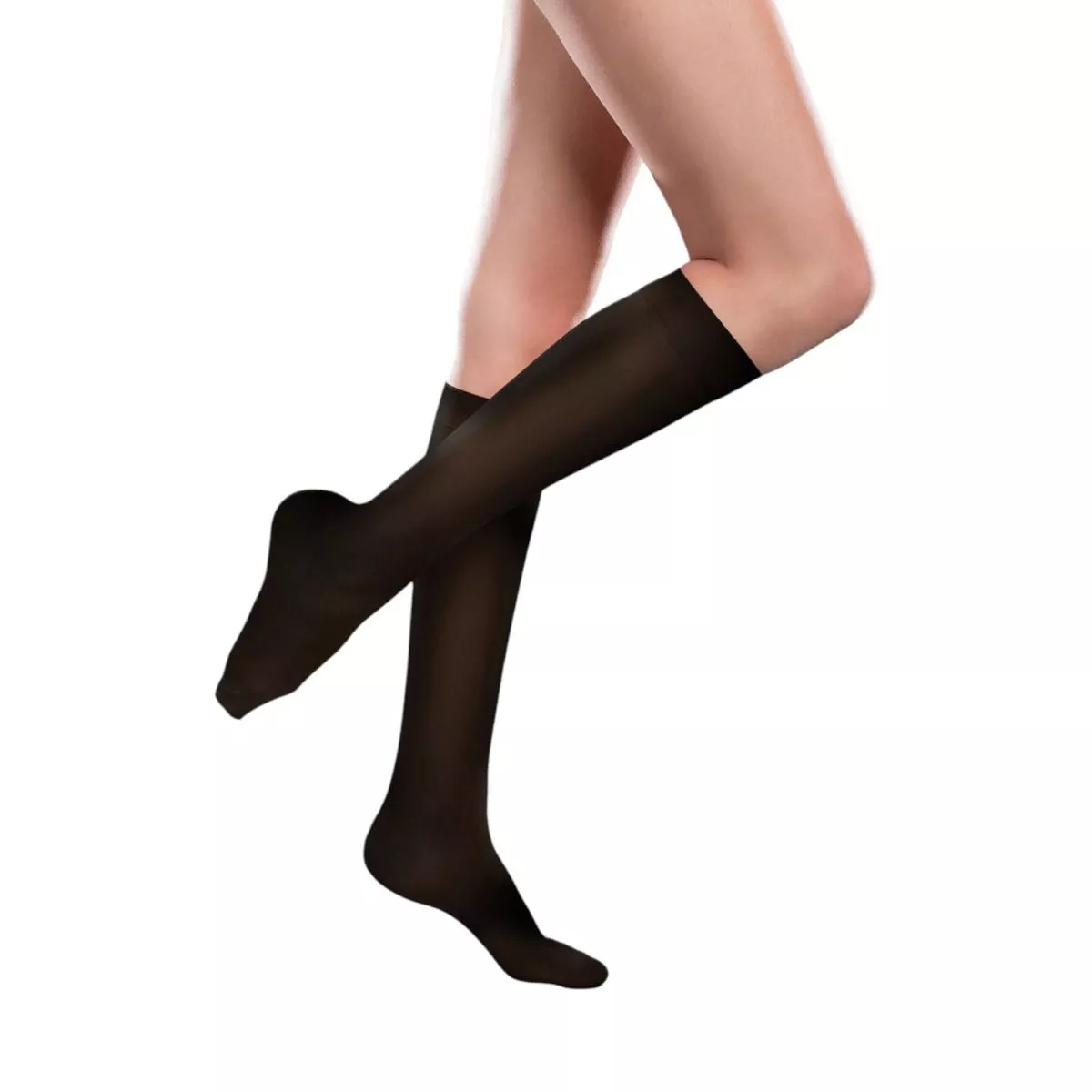 Therafirm Ease Sheer Knee High 20-30 mmHg Compression Stockings, Closed Toe, Short