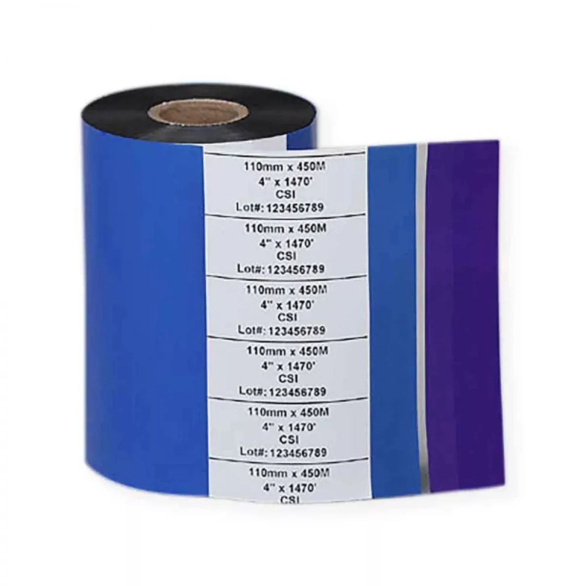 Thermal Transfer Ribbon Wax 2.99" X 1345' Black 6 Per Box