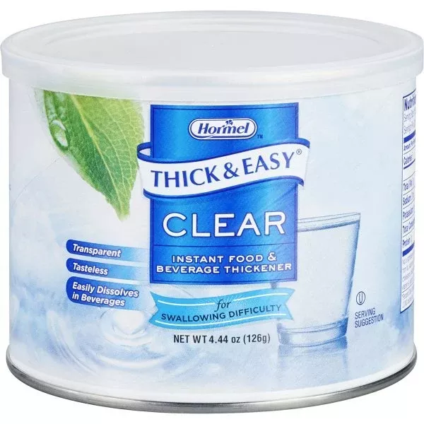 Thick & Easy Clear Food and Beverage Thickener, 4.4 oz. Canister