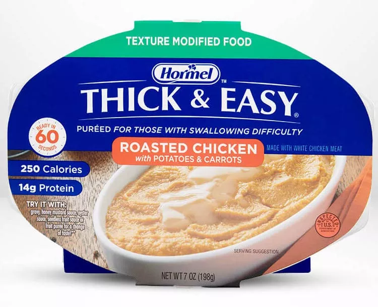 Thick & Easy Pureed Chicken, Potatoes, Carrots