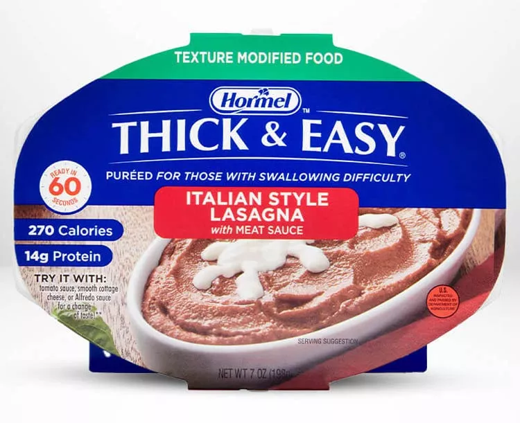 Thick & Easy Pureed Italian Style Lasagna