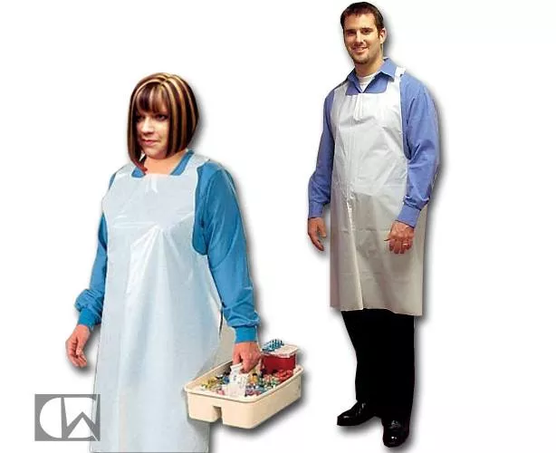 TIDI White Disposable Tattoo Apron