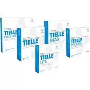 TIELLE Adhesive Hydropolymer Dressing 7" x 7" Sacrum