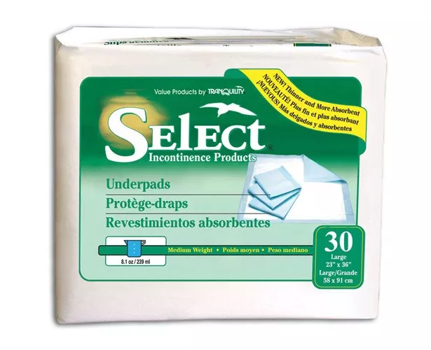Tranquility Essential Underpads, Moderate