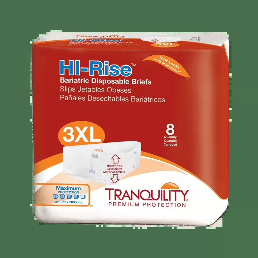 Tranquility Hi-Rise Bariatric Briefs