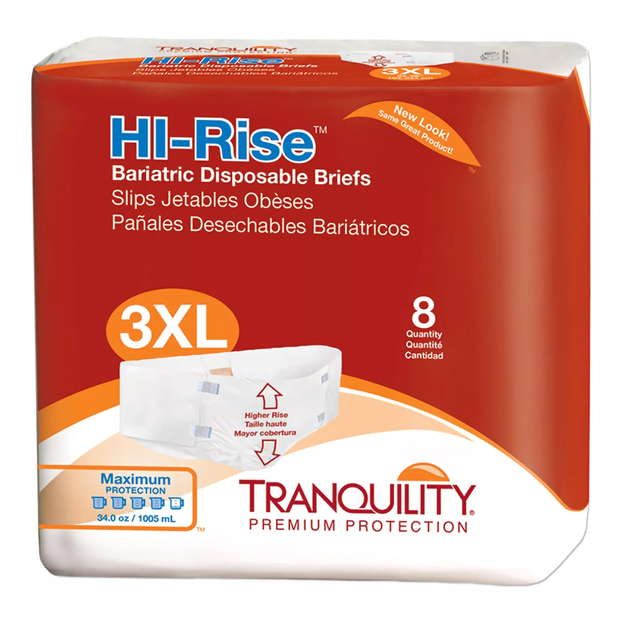 Tranquility HI-Rise Maximum Absorbency Bariatric Incontinence Brief