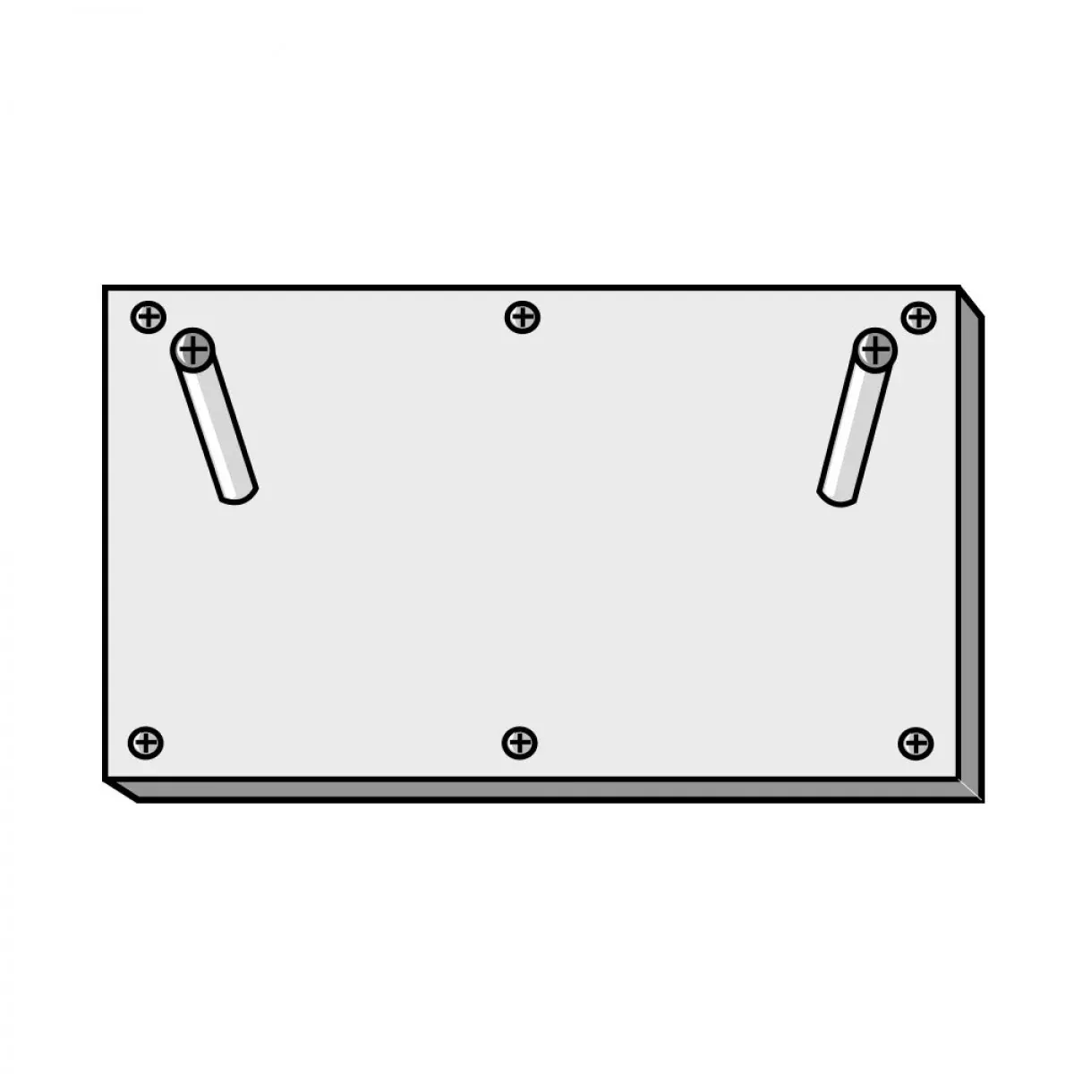 Transfer Board Mounted Wall Rack For Stj-940, 2 Peg Wood 1 Per Each
