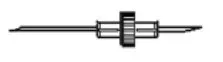 Transfer Needle 17 Gauge 1-1/4 Inch, 3/4 Inch Double End