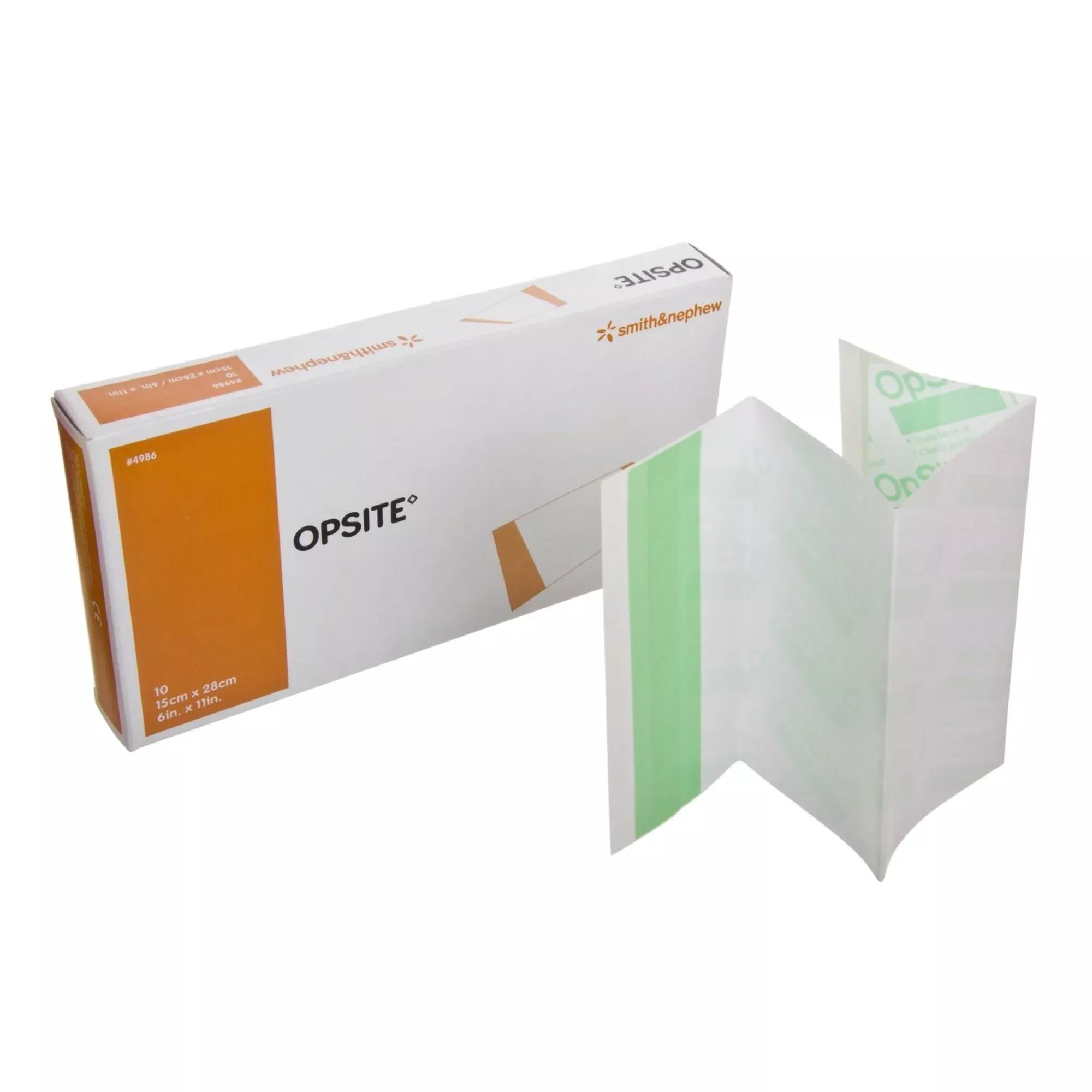 Transparent Film Dressing OpSite 6 X 11 Inch 2 Tab Delivery Rectangle Sterile #4986